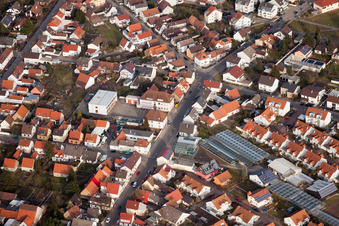 Musicus-freie Musikschule Linkenheim-Hochstetten, Gewächshäuser von Gärtnerei Klaus Maier und Maier's Frischemarkt im Bundesland Baden-Württemberg, Deutschland