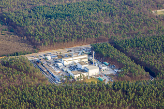 WAK Wiederaufarbeitungsanlage Karlsruhe in Linkenheim-Hochstetten im Bundesland Baden-Württemberg, Deutschland