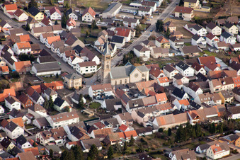St. Sebastian im Ortsteil Neuthard in Karlsdorf-Neuthard im Bundesland Baden-Württemberg, Deutschland