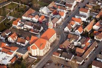 St. Jakobus im Ortsteil Karlsdorf in Karlsdorf-Neuthard im Bundesland Baden-Württemberg, Deutschland