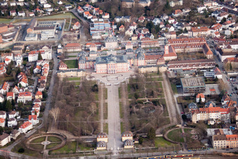 Schlosspark in Bruchsal im Bundesland Baden-Württemberg, Deutschland