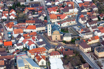 St. Andreas Kirche im Ortsteil Ubstadt in Ubstadt-Weiher im Bundesland Baden-Württemberg, Deutschland