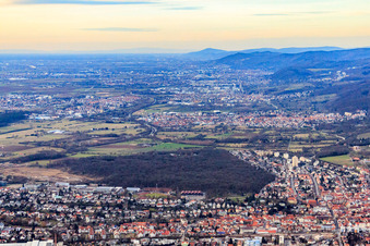 Luftaufnahme von Wiesloch von Süden im Bundesland Baden-Württemberg, Deutschland