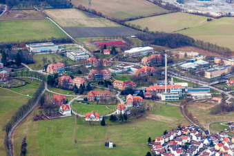 Klinikgelände des Psychiatrischen Zentrum Nordbaden in Wiesloch im Ortsteil Altwiesloch im Bundesland Baden-Württemberg, Deutschland
