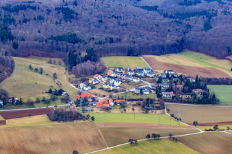 Ortsteil von Süden im Ortsteil Lingental in Leimen im Bundesland Baden-Württemberg, Deutschland