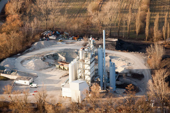 Asphaltwerk am Kugelfang in Landau in der Pfalz im Bundesland Rheinland-Pfalz, Deutschland