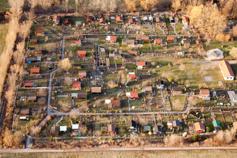 Dammheim, Kleingartenanlage in Landau in der Pfalz im Bundesland Rheinland-Pfalz, Deutschland