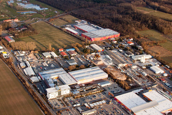 HORNBACH Baumarkt AG Zentrale Bornheim im Industriegebiet BORNHEIM im Ortsteil Dreihof im Bundesland Rheinland-Pfalz, Deutschland