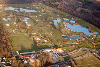 Luftbild von Golfclub Landgut Dreihof in Essingen im Bundesland Rheinland-Pfalz, Deutschland
