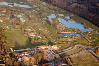 Luftaufnahme von Golfclub Landgut Dreihof in Essingen im Bundesland Rheinland-Pfalz, Deutschland