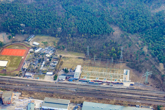 Sportplätze des TV 1892 Friedrichsfeld am Umspannwerk in Mannheim im Bundesland Baden-Württemberg, Deutschland