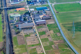 Stall Erny und Stall Dehoust am Marderweg im Ortsteil Friedrichsfeld in Mannheim im Bundesland Baden-Württemberg, Deutschland
