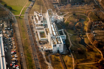 Museums- Gebäude- Ensemble TECHNOSEUM in Mannheim im Ortsteil Oststadt im Bundesland Baden-Württemberg, Deutschland