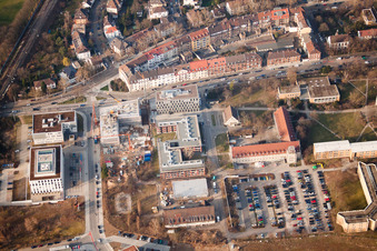 Neuostheim, Projekt EASTSITE der B.A.U. Bauträgergesellschaft mbH in Mannheim im Bundesland Baden-Württemberg, Deutschland aus der Vogelperspektive