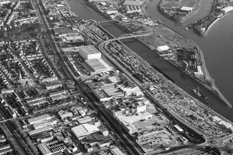 Rheinauhafen Duisburger Straße in Mannheim im Bundesland Baden-Württemberg, Deutschland