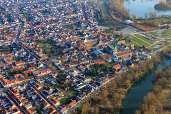 St. Sebastian am Althrein in Ketsch im Bundesland Baden-Württemberg, Deutschland