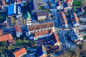 Kirche St. Sebastian in Ketsch im Bundesland Baden-Württemberg, Deutschland