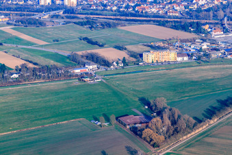 Flugplatz Hockenheim im Bundesland Baden-Württemberg, Deutschland