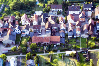 Drohnenaufname von Saarstr in Kandel im Bundesland Rheinland-Pfalz, Deutschland