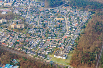 Richard-Wagner-Straße in Wörth am Rhein im Bundesland Rheinland-Pfalz, Deutschland