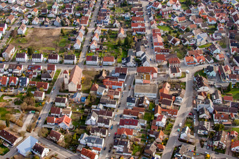 Markgrafenstr im Ortsteil Neuburgweier in Rheinstetten im Bundesland Baden-Württemberg, Deutschland