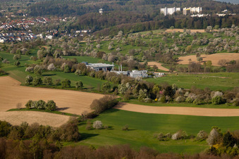 Durlach, Müllverbrennung in Karlsruhe im Bundesland Baden-Württemberg, Deutschland