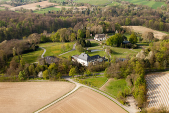 Durlach, ehemalige Schmieder-Villa in Karlsruhe im Bundesland Baden-Württemberg, Deutschland aus der Luft