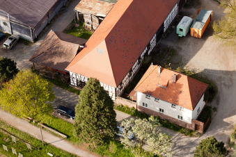 Drohnenaufname von Durlach, Rittnerthof in Karlsruhe im Bundesland Baden-Württemberg, Deutschland