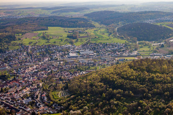 Pfinztal-Berghausen von Süden im Bundesland Baden-Württemberg, Deutschland