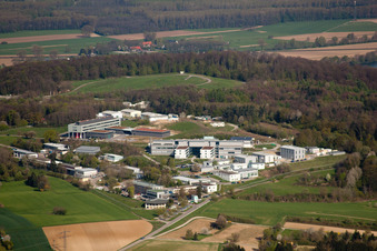 Luftbild von Pfinztal, Fraunhofer-Institut für Chemische Technologie (ICT) im Ortsteil Grötzingen in Karlsruhe im Bundesland Baden-Württemberg, Deutschland