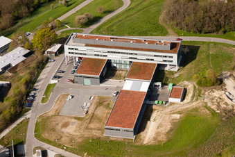 Pfinztal, Fraunhofer-Institut für Chemische Technologie (ICT) im Ortsteil Grötzingen in Karlsruhe im Bundesland Baden-Württemberg, Deutschland von oben gesehen