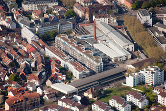 Entwicklungsgebiet des Industriekonversionsgebiet zur Gießerei im Ortsteil Durlach in Karlsruhe im Bundesland Baden-Württemberg, Deutschland