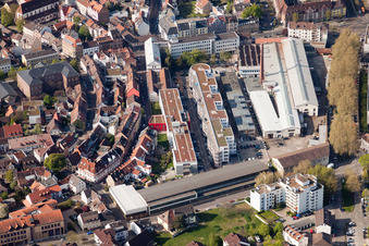 Luftbild von Durlach, Zur alten Giesserei in Karlsruhe im Bundesland Baden-Württemberg, Deutschland