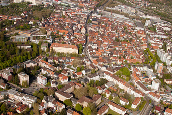 Durlach, Altstadt von Osten in Karlsruhe im Bundesland Baden-Württemberg, Deutschland