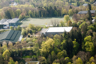 Durlach, Sportschule Schöneck hinterm Turmberg in Karlsruhe im Bundesland Baden-Württemberg, Deutschland aus der Luft