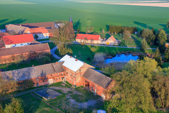 Luftbild von Höfgen im Ortsteil Welsickendorf in Niederer Fläming im Bundesland Brandenburg, Deutschland