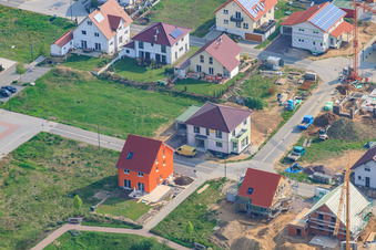 Am Höhenweg in Kandel im Bundesland Rheinland-Pfalz, Deutschland von oben gesehen