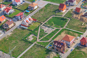 Am Höhenweg in Kandel im Bundesland Rheinland-Pfalz, Deutschland vom Flugzeug aus
