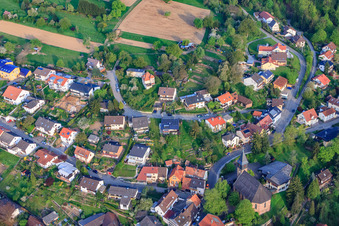Ev. Gemeindehaus im Ortsteil Grünwettersbach in Karlsruhe im Bundesland Baden-Württemberg, Deutschland
