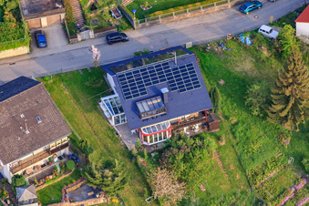 Luftbild von Albert-Schneller-Weg im Ortsteil Grünwettersbach in Karlsruhe im Bundesland Baden-Württemberg, Deutschland
