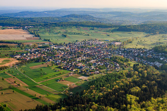 Stupferich von Südwesten in Karlsruhe im Bundesland Baden-Württemberg, Deutschland