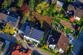 Gutedelstr im Ortsteil Stupferich in Karlsruhe im Bundesland Baden-Württemberg, Deutschland
