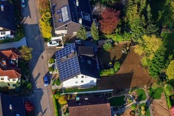 Luftbild von Gutedelstr im Ortsteil Stupferich in Karlsruhe im Bundesland Baden-Württemberg, Deutschland