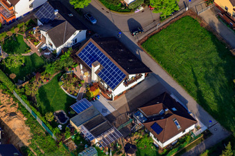 Luftbild von Stutenpferchstr im Ortsteil Stupferich in Karlsruhe im Bundesland Baden-Württemberg, Deutschland