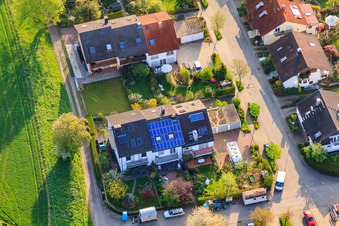 Am Schleifweg im Ortsteil Stupferich in Karlsruhe im Bundesland Baden-Württemberg, Deutschland