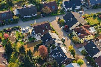 Gutedelstr im Ortsteil Stupferich in Karlsruhe im Bundesland Baden-Württemberg, Deutschland aus der Luft