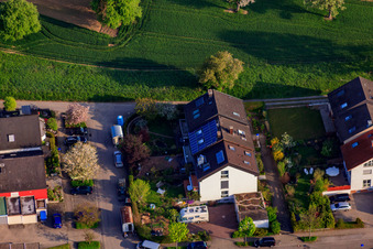 Luftbild von Am Schleifweg im Ortsteil Stupferich in Karlsruhe im Bundesland Baden-Württemberg, Deutschland