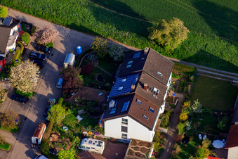 Luftbild von Pfefferäckerstr im Ortsteil Stupferich in Karlsruhe im Bundesland Baden-Württemberg, Deutschland
