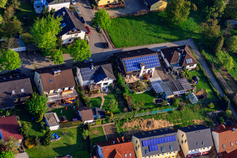 Drohnenbild von Stutenpferchstr im Ortsteil Stupferich in Karlsruhe im Bundesland Baden-Württemberg, Deutschland