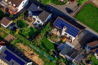 Luftaufnahme von Stutenpferchstr im Ortsteil Stupferich in Karlsruhe im Bundesland Baden-Württemberg, Deutschland